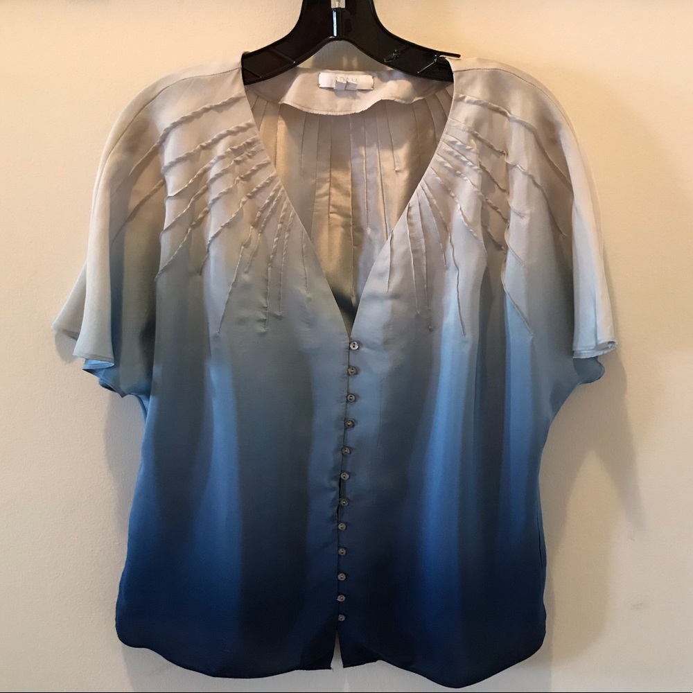 Adam Lippes Ombré Silk Blouse